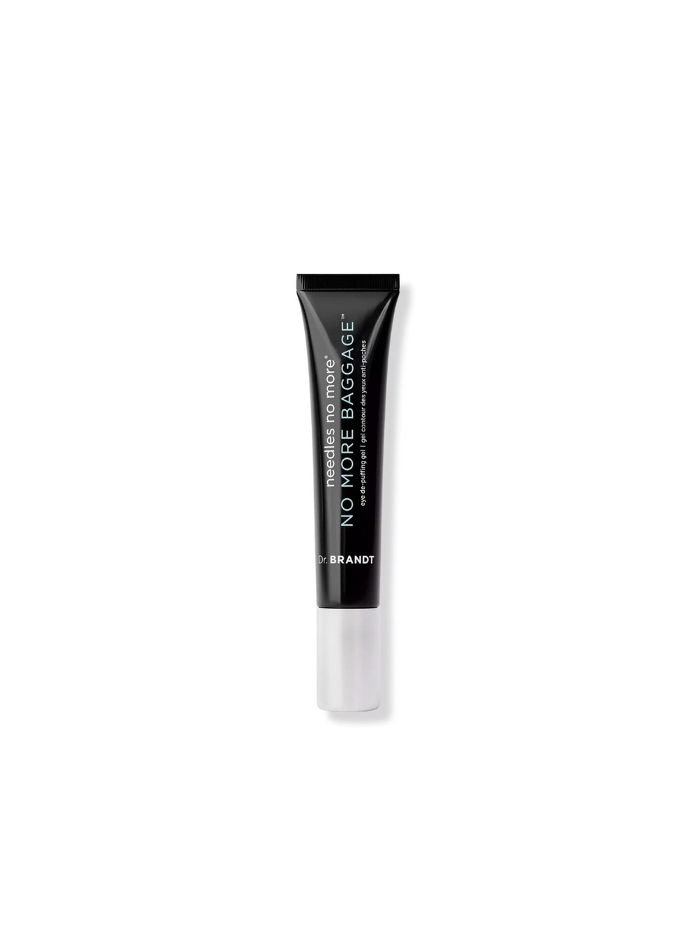 Dr. Brandt No More Baggage Eye Cream - Black and Silver Tube